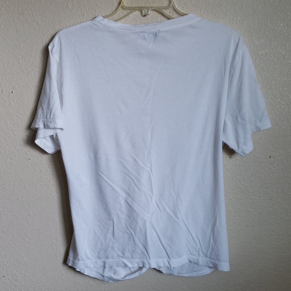 7 FOR ALL MANKIND || white basic top - Picture 4 of 4